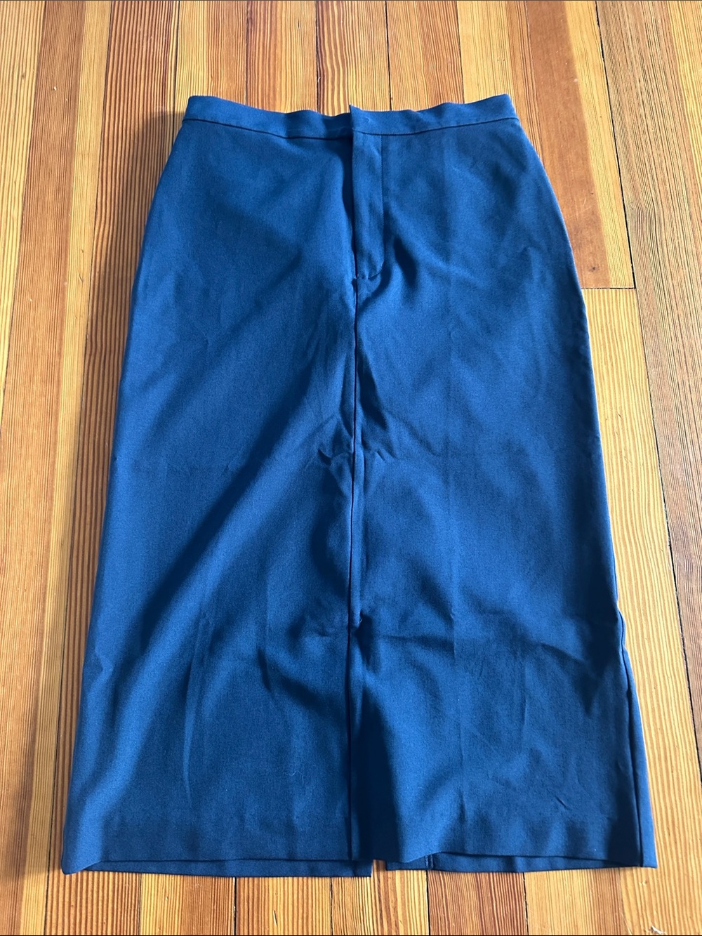 Banana Republic Deep Blue Midi Pencil Skirt